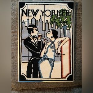 Embroidered Vintage New Yorker magazine